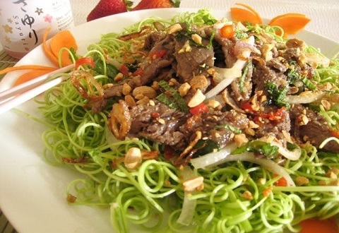 Công thức nộm bò rau muống